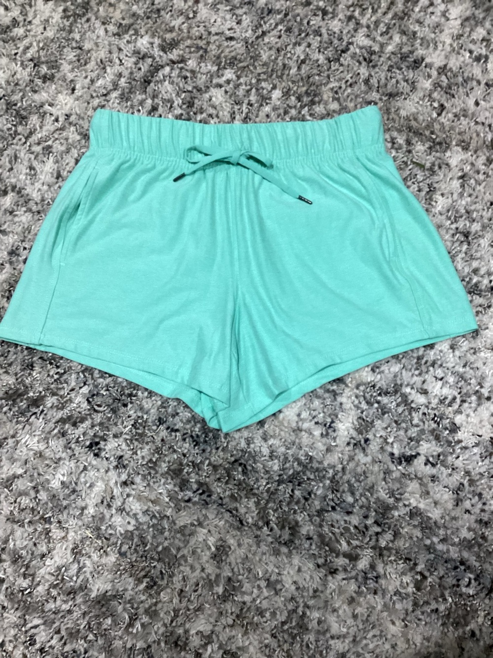 Aqua Drawstring Women’s Shorts